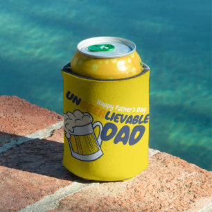 Personalise Father's Day   Unbeerlievable Dad Can Cooler