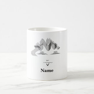 Personalise Female Caricature Face Coffee Mug