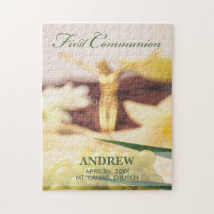 Personalise, First Communion Congratulations Jigsaw Puzzle