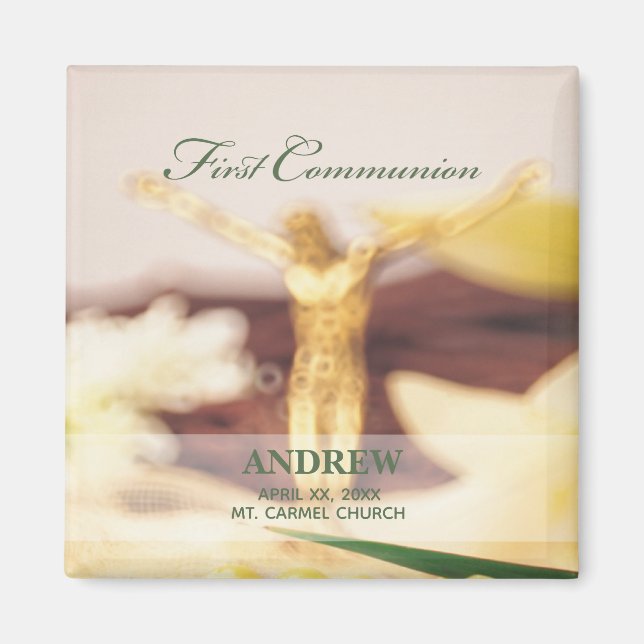 Personalise, First Communion Congratulations Magnet (Front)