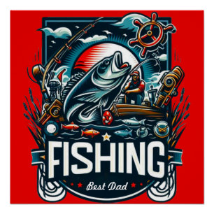 Personalise fishing poster