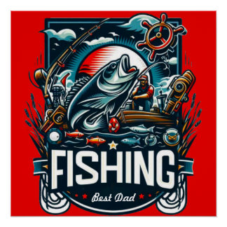 Personalise fishing poster
