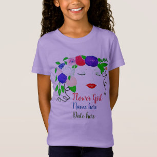 Personalise Flower Girl T-Shirt