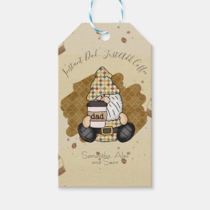 Personalise for Coffee Lover Dad   Vintage Gift Tags