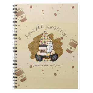 Personalise for Coffee Lover Dad Vintage Notebook
