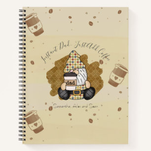 Personalise for Coffee Lover Dad   Vintage Notebook