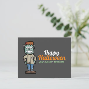 Personalise Frankenstein Halloween Postcard