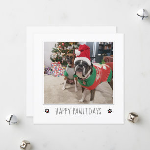 Personalise From the Dog Christmas Holiday Card