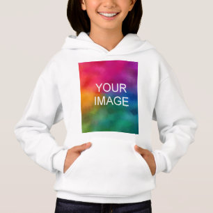 Personalise Front Design White Template Kids Girls
