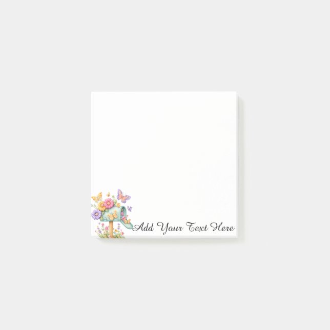 Personalise Fun and Whimsical  Post-it Notes (Front)