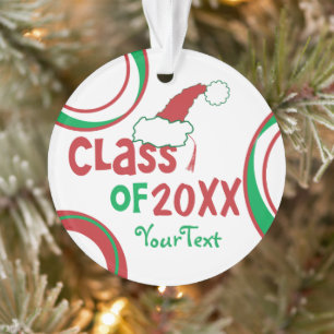 Personalise Funny © Class of Grad Holiday Ornament