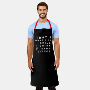 Personalise Funny Grill Baker's Chef Mens Womens  Apron