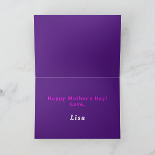 Personalise Funny Mother's Day Card, Favourite Chi Thank You Card