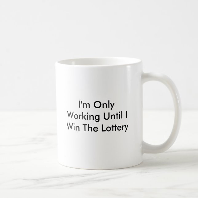 Personalise Funny Winning Lotto Mug (Right)