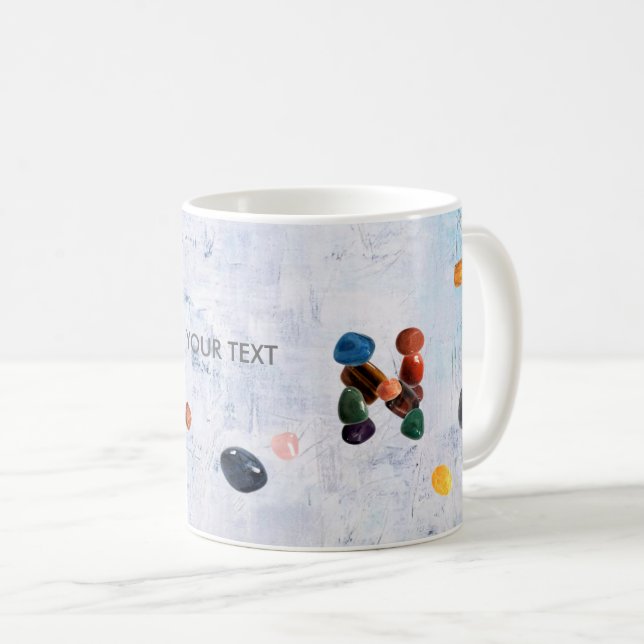 Personalise Gemstones Mug (Front Right)