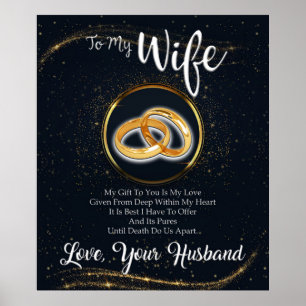 Personalise Gift For Wife From Husband Lovely Poster