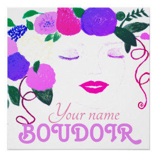 Personalise Girl's Room Glossy Poster