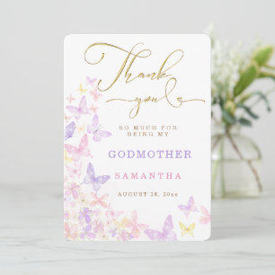 Personalise Godmother thank you card