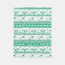 Personalise Golden Guide Dog Tale Pattern Green