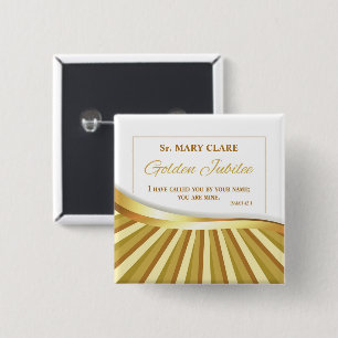 Personalise, Golden Jubilee of Religious Life 15 Cm Square Badge