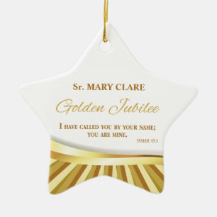 Personalise, Golden Jubilee of Religious Life, Ceramic Tree Decoration