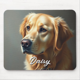 Personalise Golden Retriever Mouse Mat
