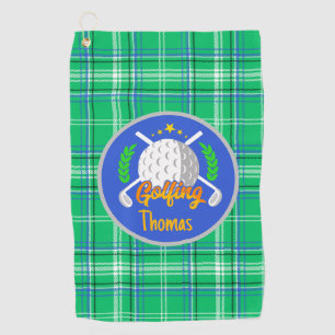 Personalise Golf Green Golf Towel