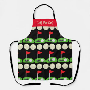Personalise Golf Pro Chef All-Over Print Apron