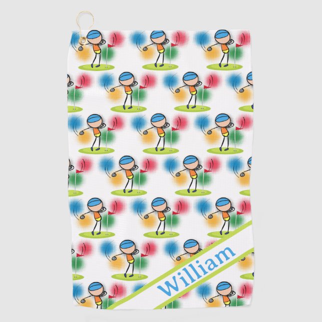 Personalise  golf towel (Front)