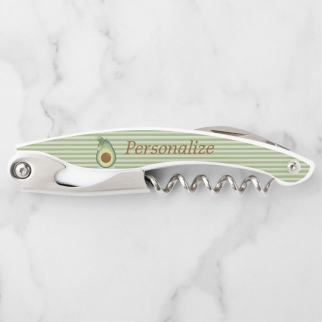 Personalise Guacamole Design Corkscrew (Front)