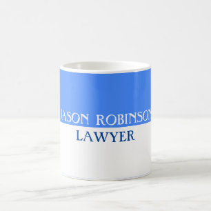 Personalise half-black half-white coffee mug