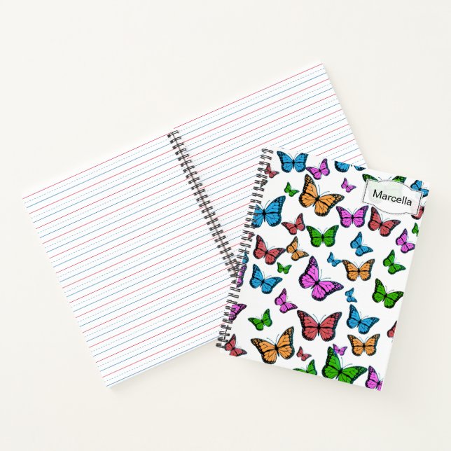 Personalise Handwriting Penmanship Full Size Notebook (Inside)