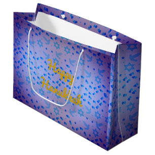 Personalise HANUKKAH Dove Gift Bag