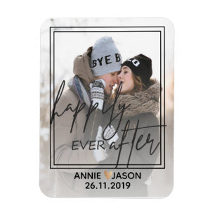 Personalise Happily Ever After keepsake Magnet