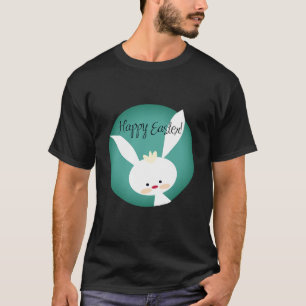 Personalise HAPPY EASTER Bunny Aesthetic for men T-Shirt