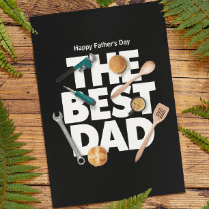 Personalise Happy Father's Day The Best Dad-Dark Card