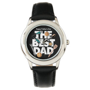 Personalise Happy Father's Day The Best Dad-Dark Watch