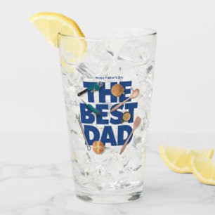 Personalise Happy Father's Day   The Best Dad Glass