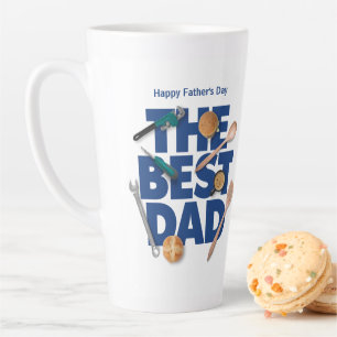 Personalise Happy Father's Day   The Best Dad Latte Mug