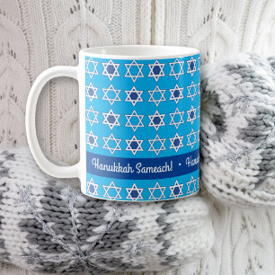 Personalise Happy Hanukkah Greeting Mug