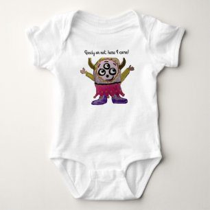 Personalise Happy Little Monster Tee Shirt