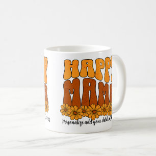Personalise Happy Mama Browns Coffee Mug