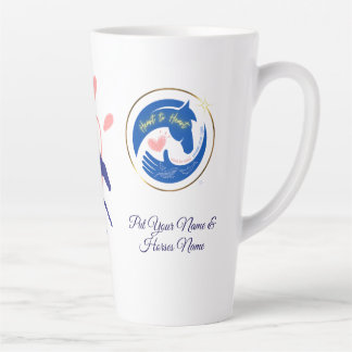 Personalise Heart to Heart, Soul to Soul Healing Latte Mug