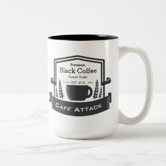 Personalise Hipster Retro Coffee Established Date Two-Tone Coffee Mug