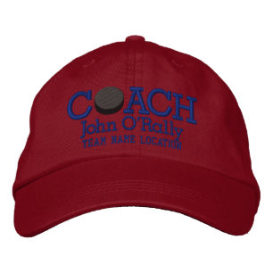 Personalise Hockey Coach Cap Your Name Your Game!