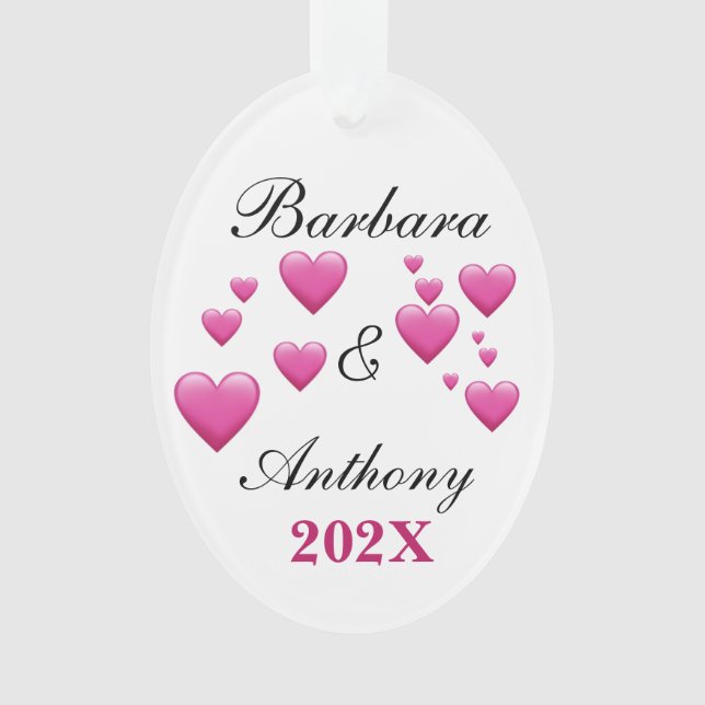 Personalise Holiday Acrylic Ornament (Front)