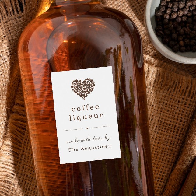 Personalise Homemade Coffee Liqueur Label (Creator Uploaded)