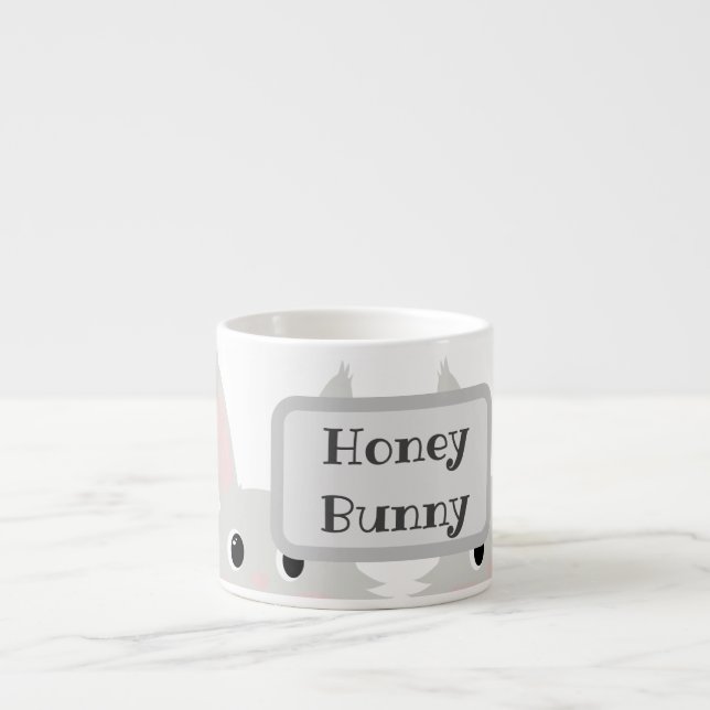 Personalise Honey Bunny Cute Speciality Mug (Front)
