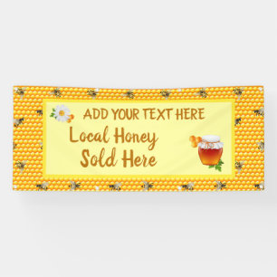 Personalise Honey Business Local Honey Sold Here  Banner