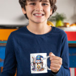 Personalise Hot Cocoa  Two-Tone Coffee Mug<br><div class="desc">A Happy Hanukkah Personalised Cocoa Mug For Kids Or Adults</div>